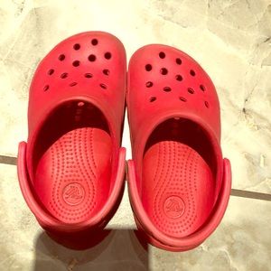 EUC crocs in red color size 6-7